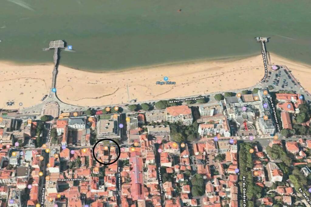 Arcachon logement centre ville à 100 m de la plage Extérieur photo